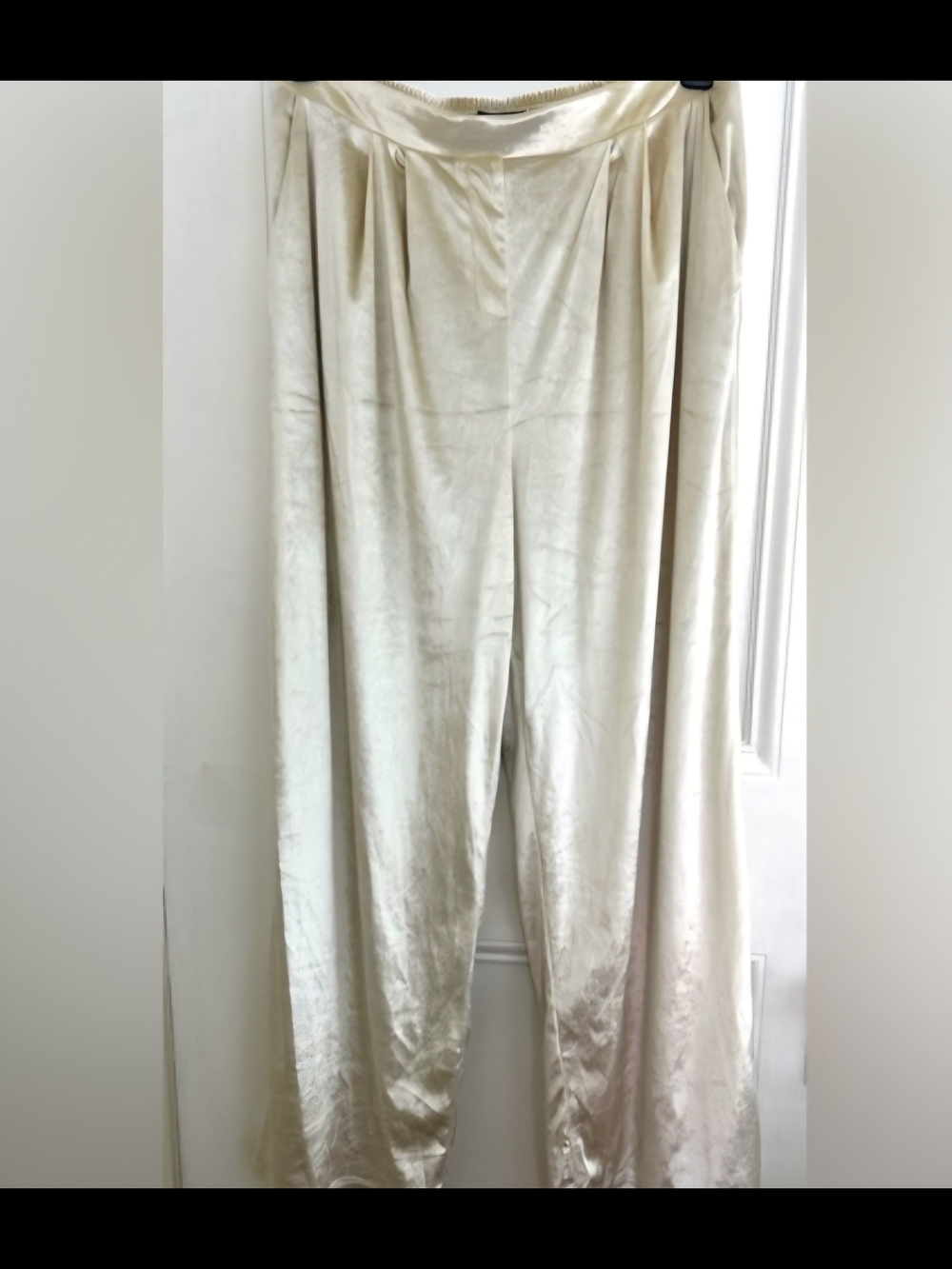 Christian Lacroix Velvety/velour Ivory Trousers